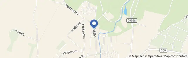 Mapa - Údolím Hartského potoka