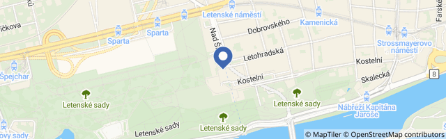 Mapa - Zahrada první republiky