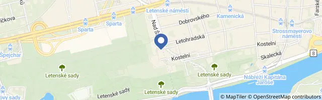 Mapa - Zahrada první republiky