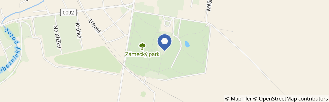 Mapa - Zámecký park Měšice