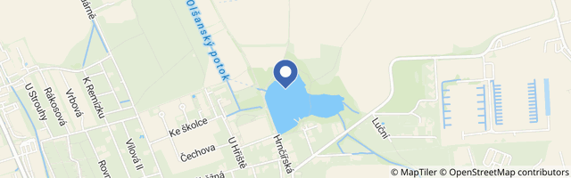 Mapa - Vestecký rybník