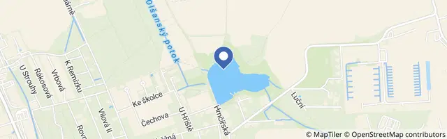 Mapa - Vestecký rybník