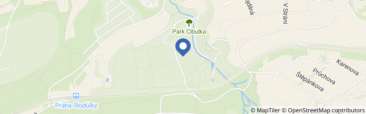 Mapa - Lesní hřiště park Cibulka