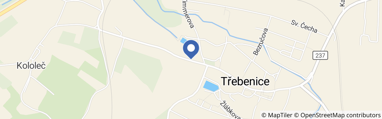 Mapa - Apartmán Třebenice