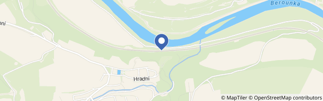 Mapa - Zřícenina hradu Tetín