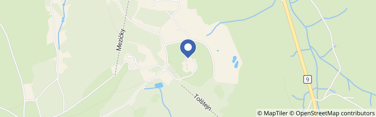 Mapa - Zřícenina hradu Tolštejn