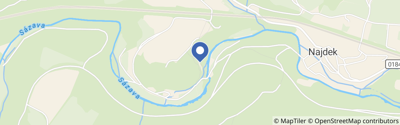 Mapa - Rozštípená skála a její strážce mamut