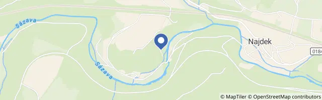 Mapa - Rozštípená skála a její strážce mamut