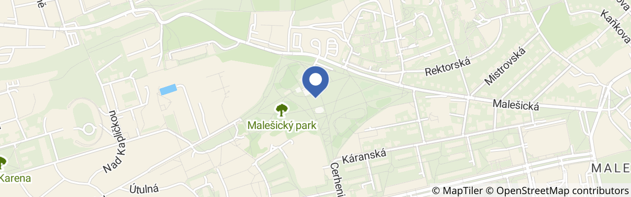 Mapa - Malešický park