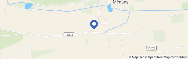 Mapa - Chalupa Měňany