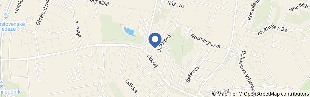 Mapa - Kavárnička MajliSa