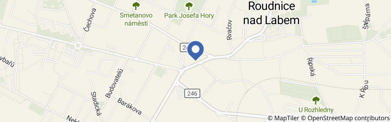 Mapa - café Ve městě