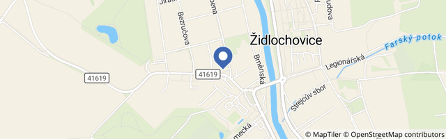 Mapa - Zámecký park Židlochovice