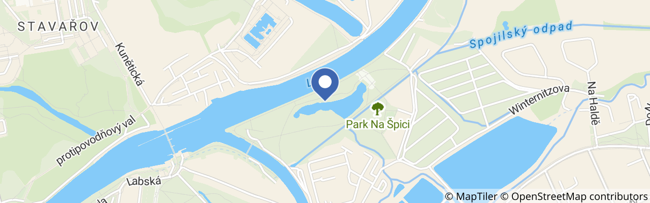 Mapa - Park Na Špici
