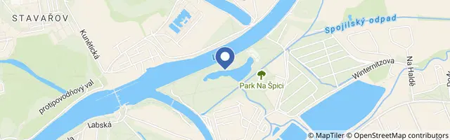 Mapa - Park Na Špici