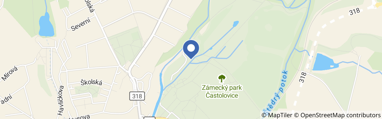 Mapa - Zámek Častolovice