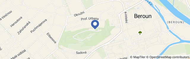 Mapa - Medvědárium Beroun