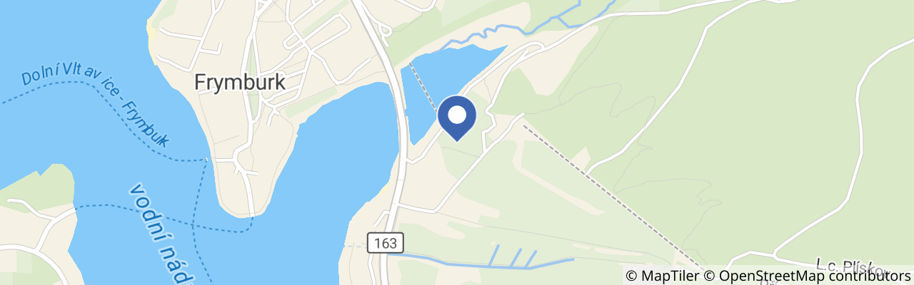 Mapa - Park Frymburk v létě