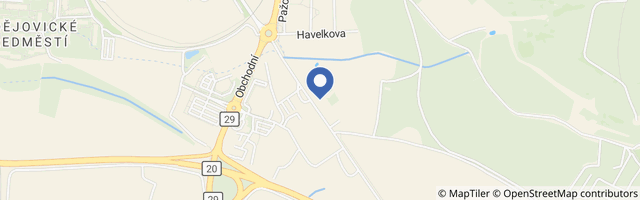 Mapa - Zemský hřebčinec Písek