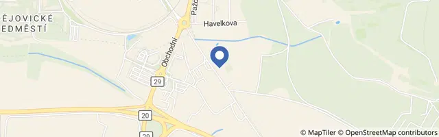 Mapa - Zemský hřebčinec Písek