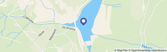 Mapa - Labská přehrada