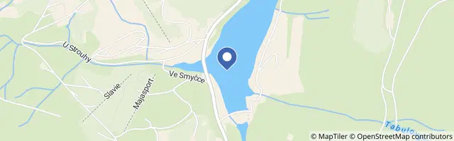 Mapa - Labská přehrada