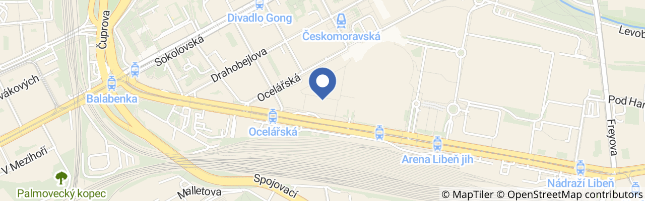 Mapa - Sportovní příměstské tábory Monkey's Gym