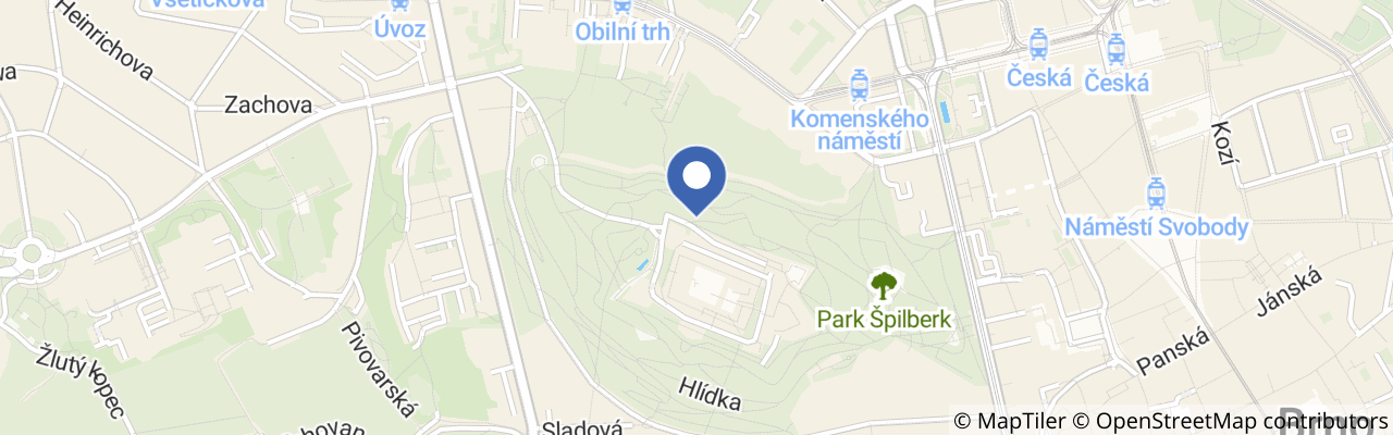 Mapa - Hrad Špilberk