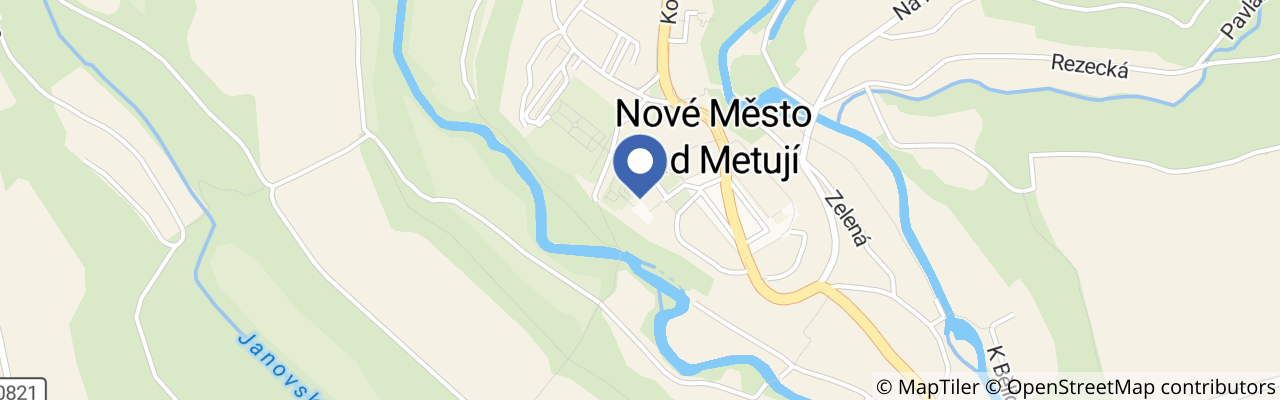 Mapa - Zámek Nové město nad Metují