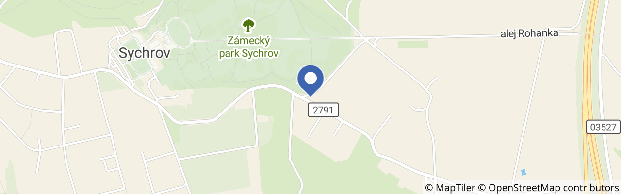 Mapa - Kukuřičné bludiště Sychrov