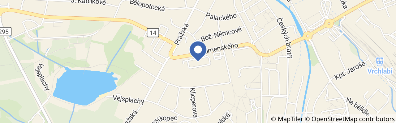 Mapa - Dětské hřiště u  OC Pivovar