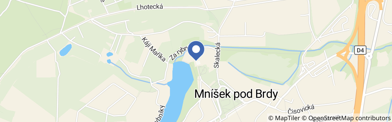 Mapa - Mníšek pod Brdy