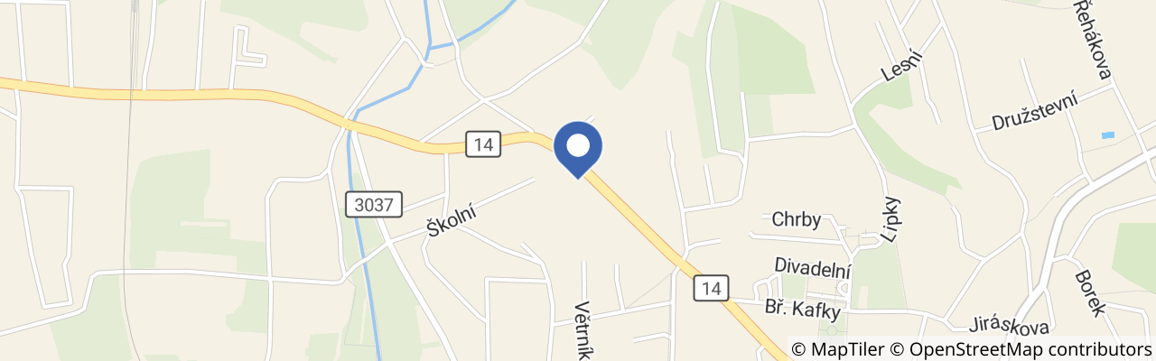 Mapa - Zahradní kavárna a zahradnictví TREES