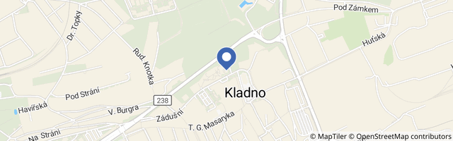 Mapa - Kladenský zámek - expozice Zdeněk Miler nejen Krtek