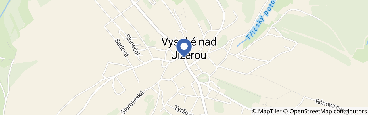 Mapa - Vycházkové okruhy ve Vysokém nad Jizerou