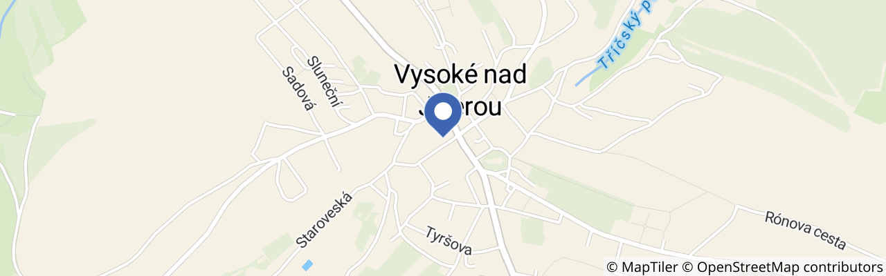 Mapa - Cukrárna U Bachtíků