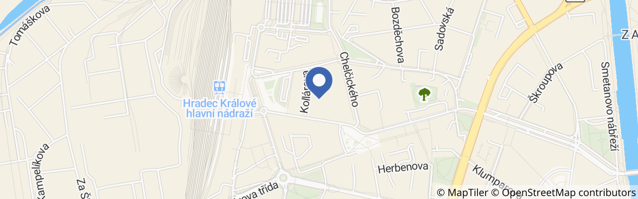 Mapa - Master Escape Hradec Králové