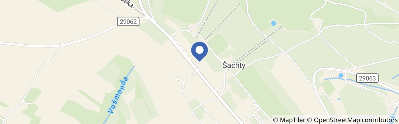 Mapa - Skiareál Šachty