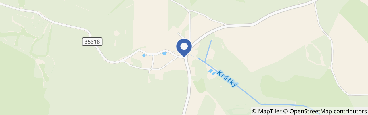 Mapa - Krátká - vesnická památková rezervace