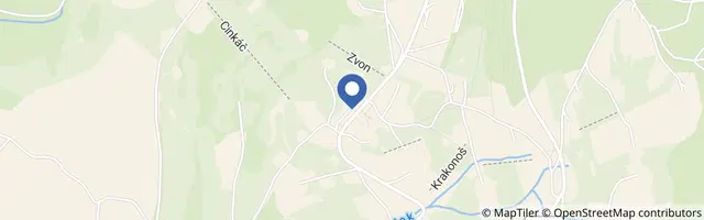 Mapa - Benecká přírodní stezka