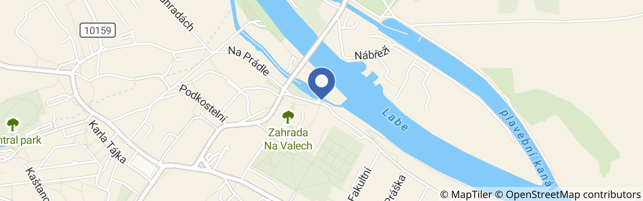 Mapa - Zámek Brandýs nad Labem