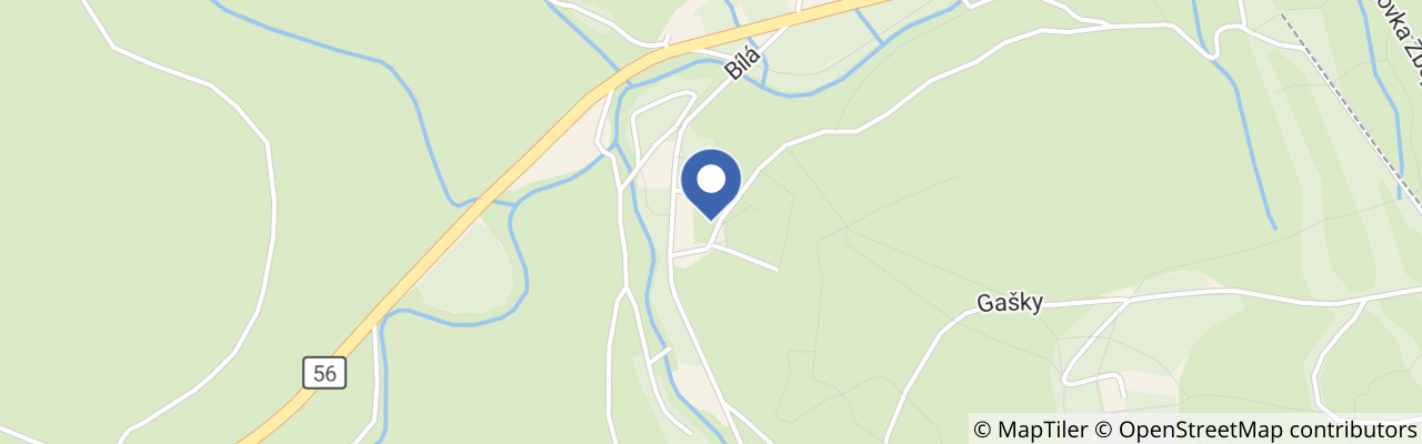 Mapa - Obůrka v Bílé