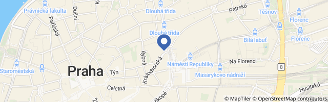 Mapa - Retro muzeum Praha