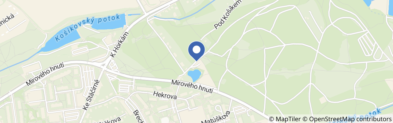 Mapa - Divoká zahrada Hostivař