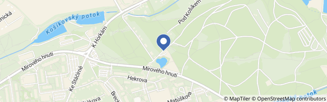 Mapa - Divoká zahrada Hostivař