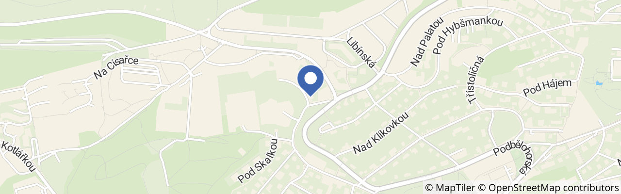 Mapa - Paintball Praha 5