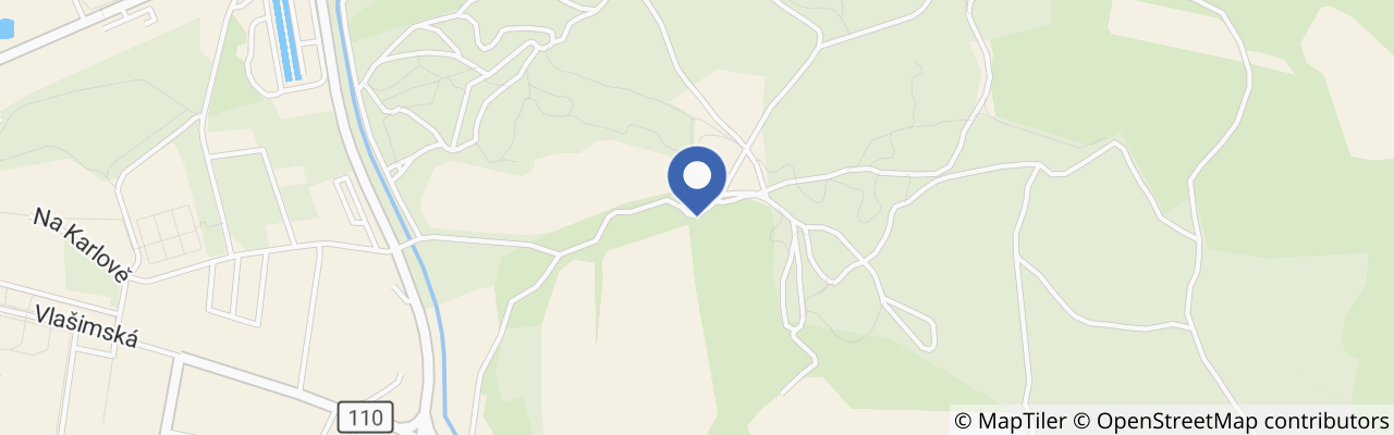 Mapa - Paintball Benešov