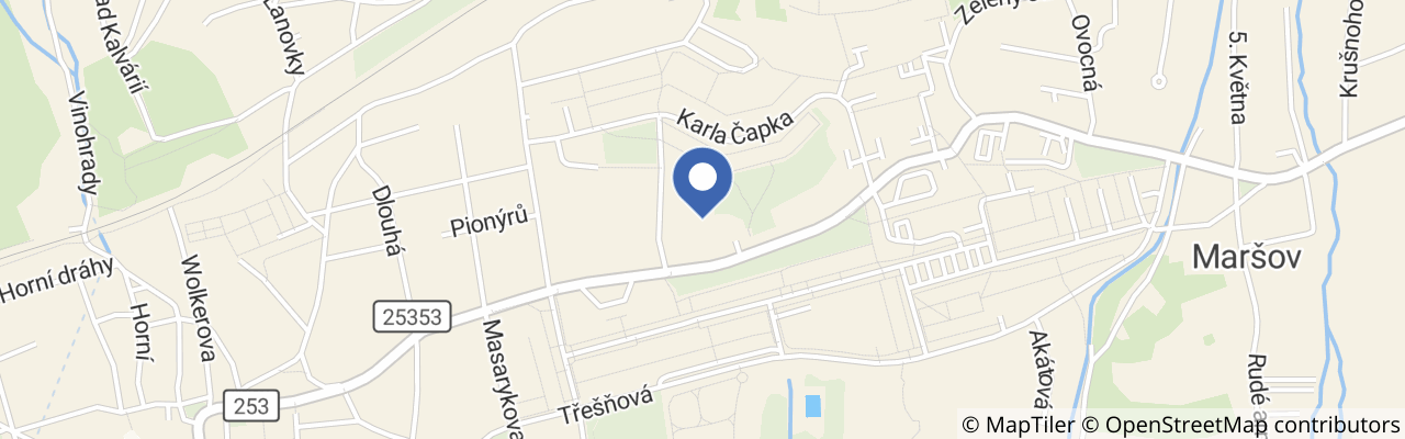 Mapa - Hotel & Restaurant Pod Kaštany