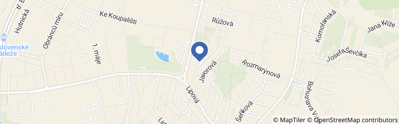 Mapa - Kavárna Javorka