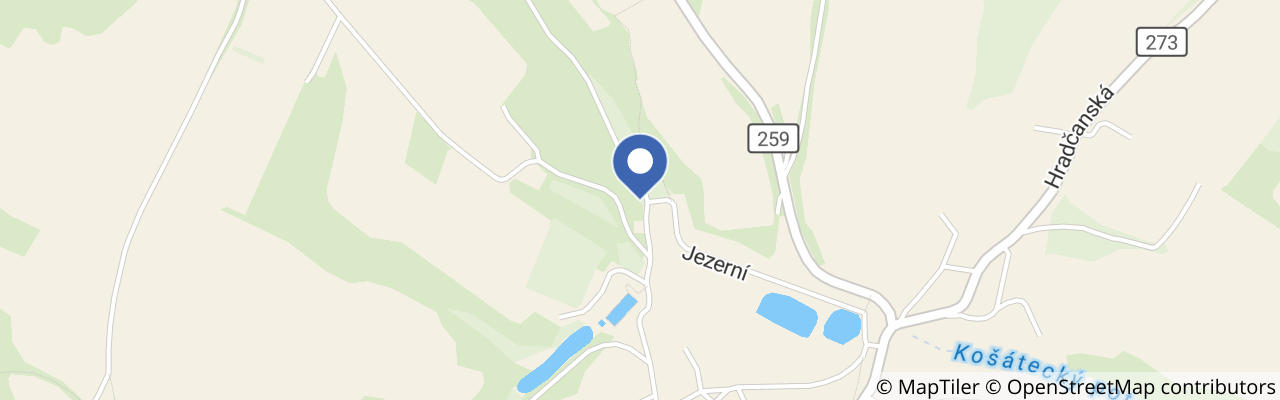 Mapa - Dětské hřiště Jezerní